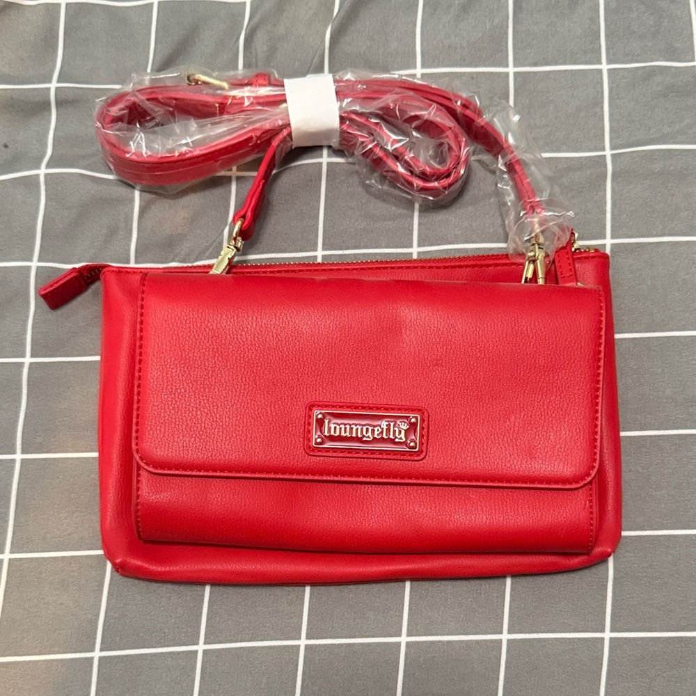 Loungefly Bold Red Crossbody Bag